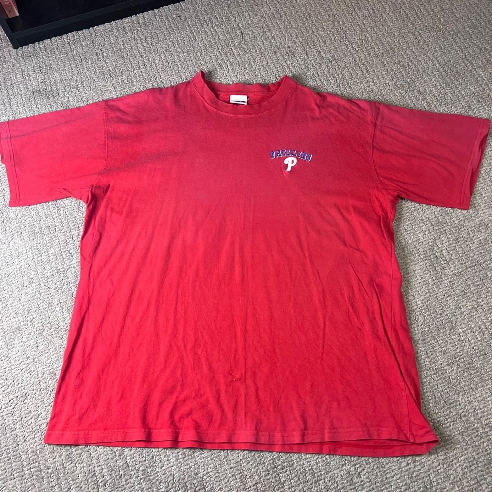 Vintage Phillies Baseball Red Shirt ADULT L